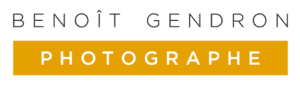 Logo du photographe Benoit Gendron, photographe aux service des entreprises à Angers et Nantes.